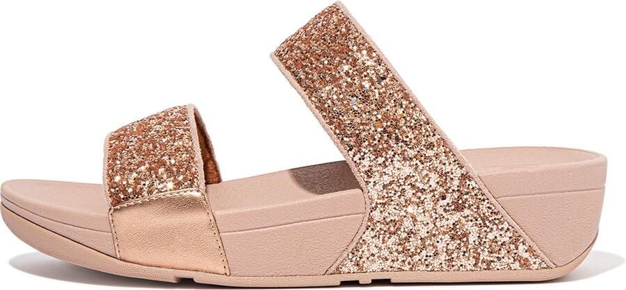 FitFlop Lulu Glitter Slides Slippers ROZE Dames - Foto 3