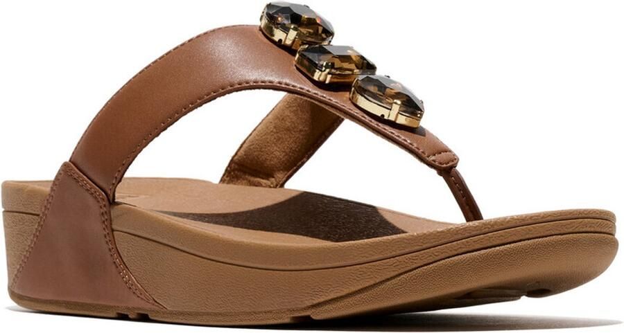 FitFlop Lulu Ultra-Jewel Toe-Post Sandals BRUIN