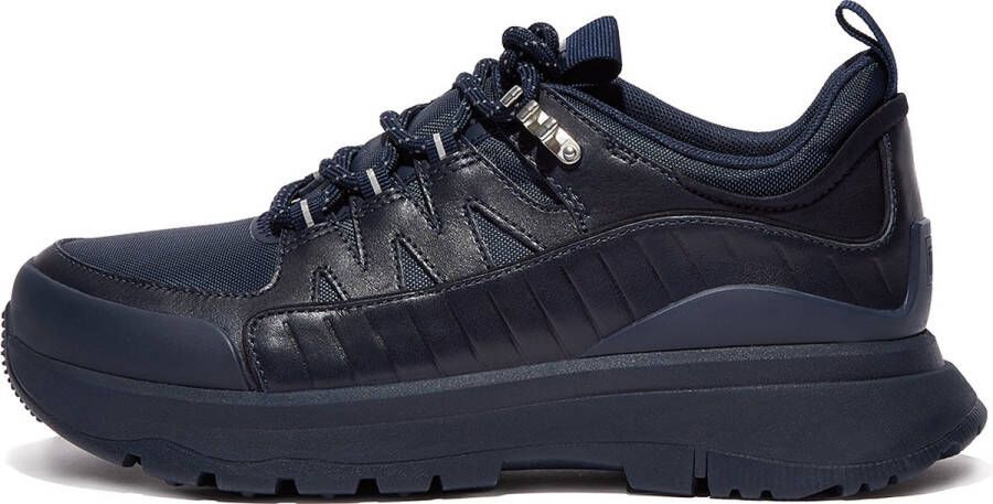 FitFlop Neo-D-Hyker Leather-Mix Outdoor Trainers ZWART - Foto 3