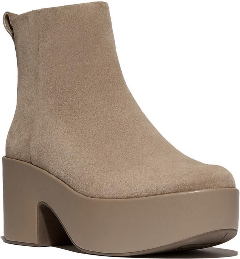 FitFlop Platfforms Suede Heeled Ankle Boots