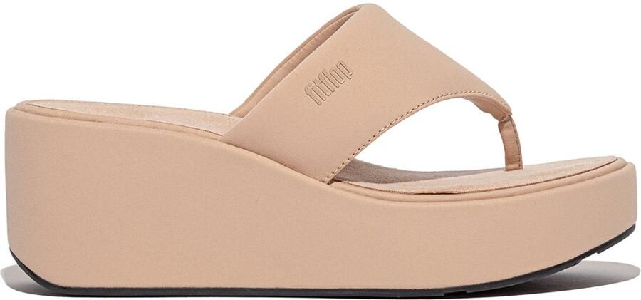 FitFlop Platfforms Wedge Toe-Post Sandals BEIGE