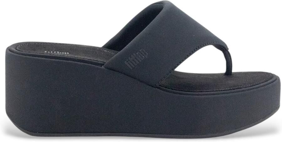 Fitflop Teenslippers PLATFFORMS WEDGE sleehaksandaal plateau schoen met gewatteerde bandage