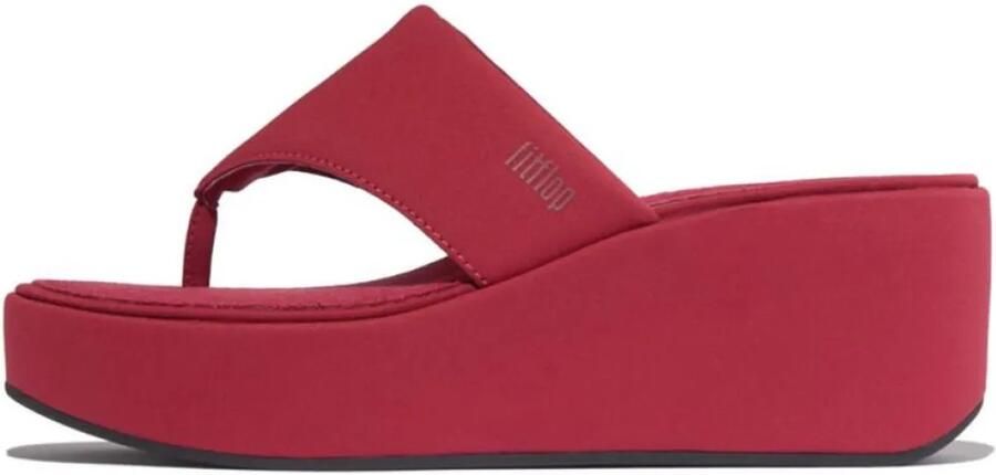 FitFlop Platfforms Wedge Toe-Post Sandals ROOD
