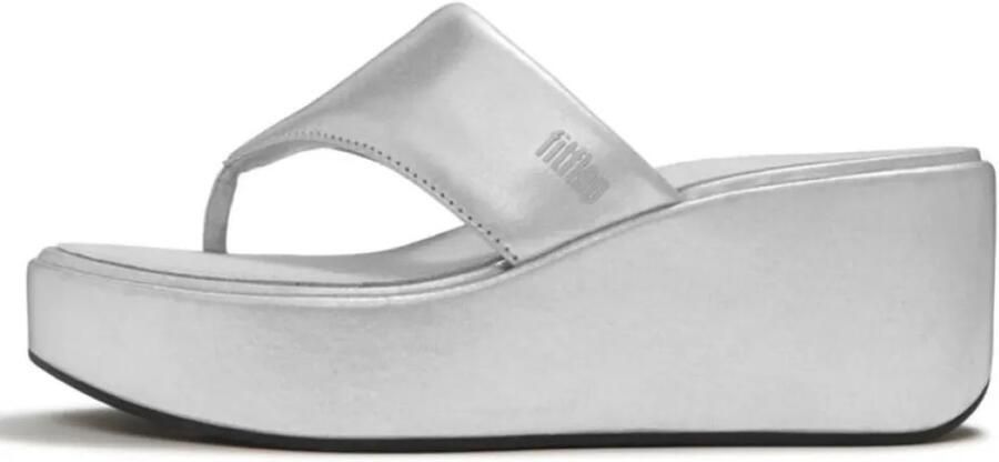 FitFlop Platfforms Wedge Toe-Post Sandals ZILVER
