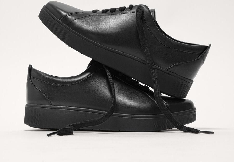 FitFlop Leren Rally sneakers- ZWART Leer - Foto 2