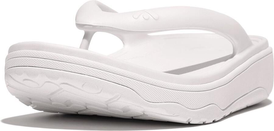 FitFlop Relieff Recovery Toe-Post Sandals Dames Slippers Urban Wit