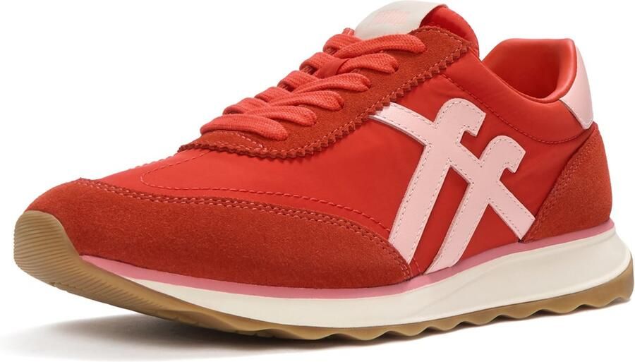 FitFlop Retro Q Ff A5q Sneakers Textiel Dames Rood