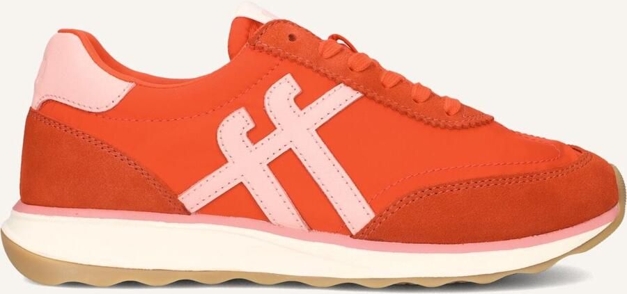 FitFlop Retro-Q FF Fabri Suede Sneakers Dames Sneakers Cherry Tomato Warm Pink