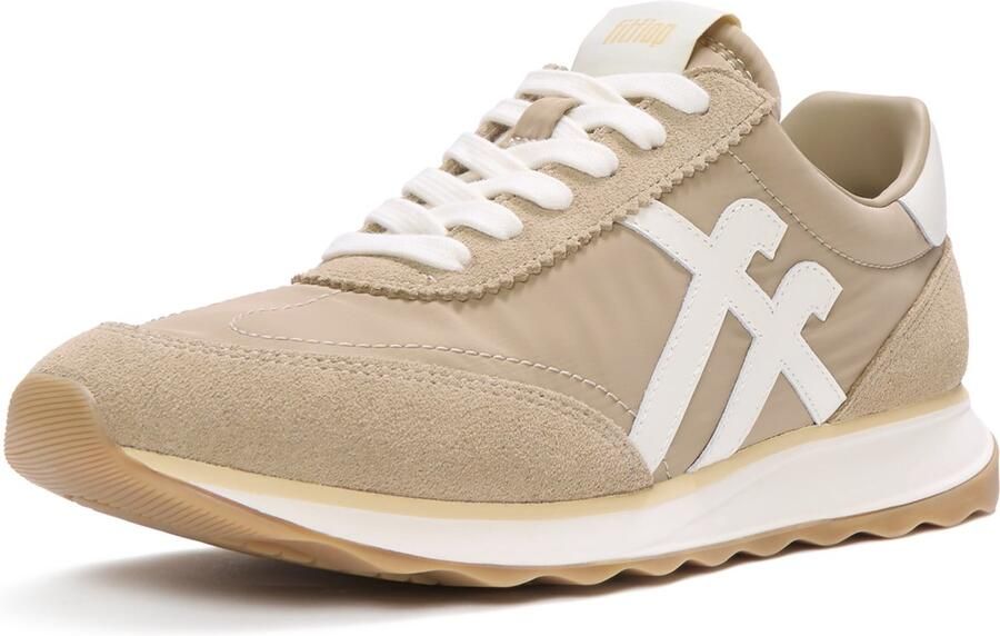 FitFlop Retro-Q FF Fabri Suede Sneakers BEIGE