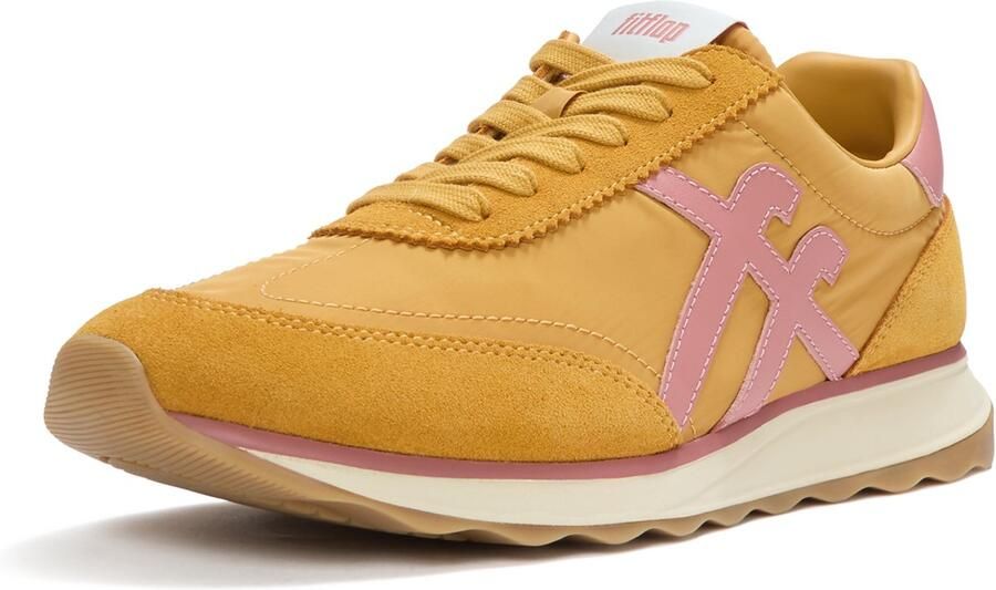 FitFlop Retro-Q FF Fabri Suede Sneakers ROZE