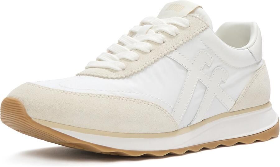 FitFlop Retro-Q FF Fabri Suede Sneakers WIT