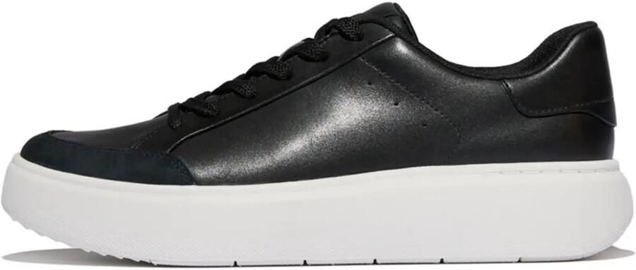 FitFlop Rtg Leather Suede Sneakers Dames Sneakers Zwart - Foto 2