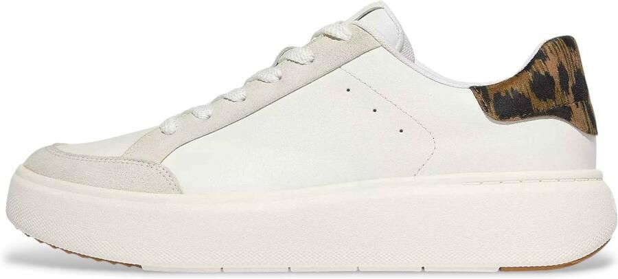 FitFlop Rtg Leopard Backtab Leather Schoenen Wit Vrouw