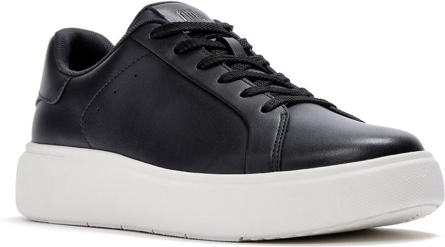 FitFlop RTG leren vetersneakers ZWART