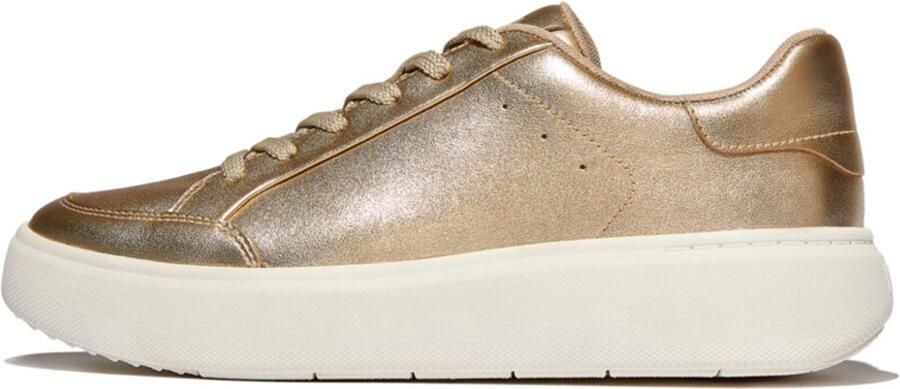 FitFlop Rtg Metalli Leather Sneakers GOUD