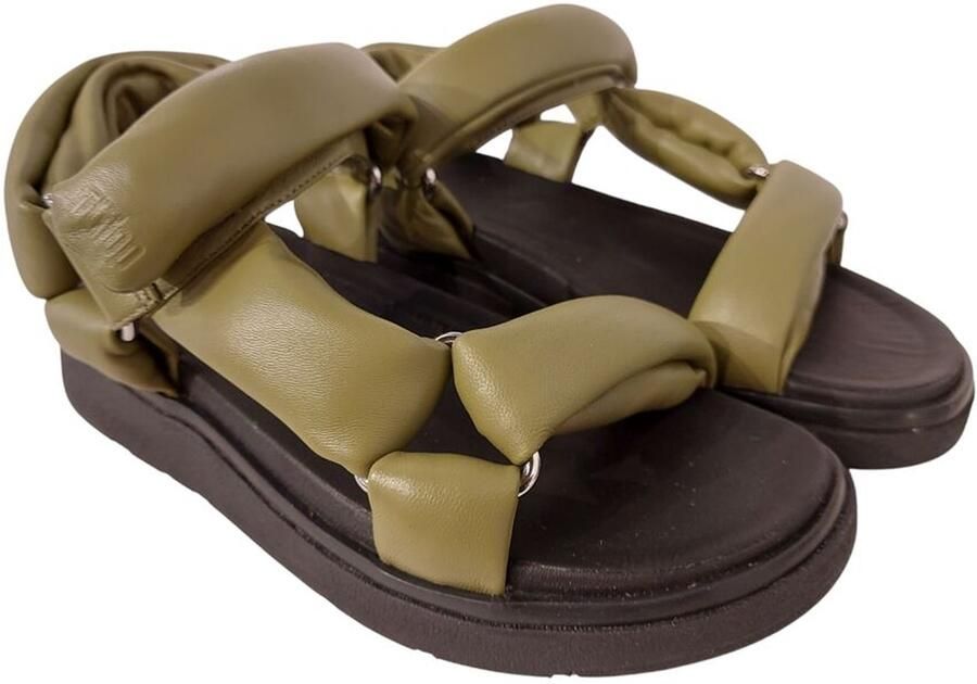 FitFlop Sandaal Gen-FF Soft Leather Back-Strap Sandels Camo-Green