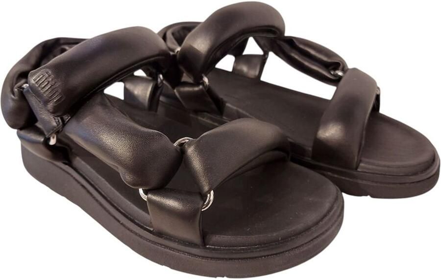 FitFlop Sandaal Gen-FF Soft Leather Back-Strap Sandels Zwart
