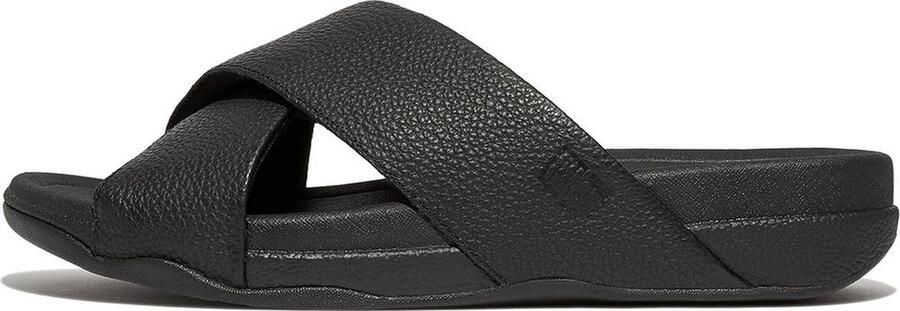 FitFlop Sandalen Surfer voor heren van getrommeld leer kruisslippers HA6