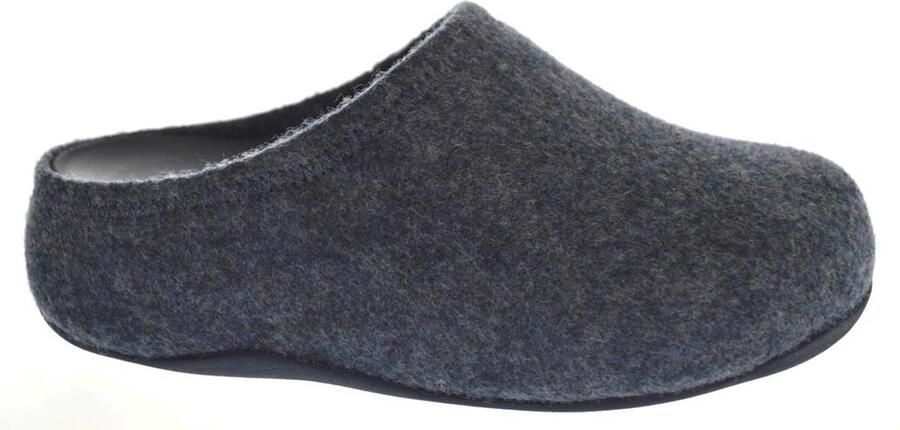 FitFlop Shuv pantoffels sloffen donkerblauw comfortabel Microwobbleboard-zool technologie BLAUW - Foto 2