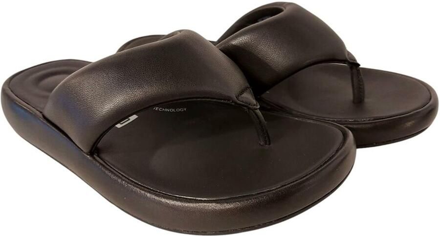 FitFlop Slipper Iqushion D-Luxe Padded Zwart