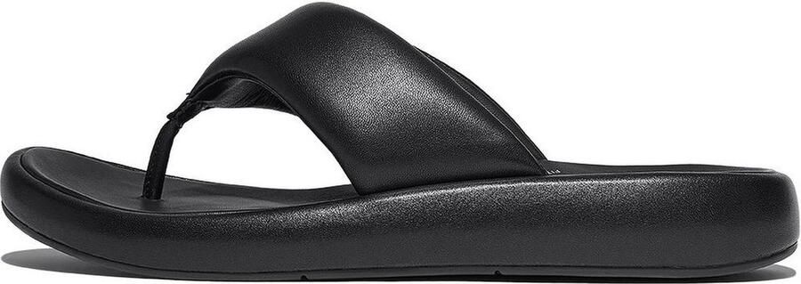 FitFlop Slipper Iqushion D-Luxe Padded Zwart