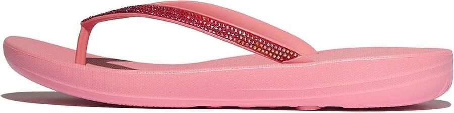 FitFlop Slipper Iqushion Sparkle Pink Perfect Pop Orange Roze