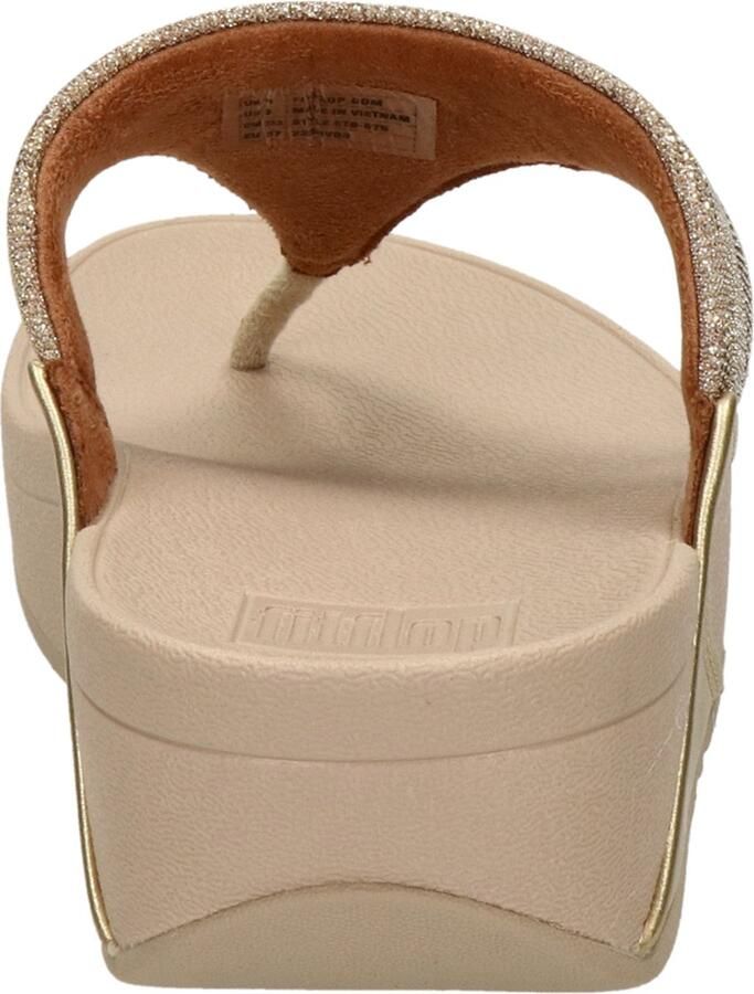 FitFlop Lulu Geo Glitz Toepost Slippers voor Vrouwen Goud - Foto 5