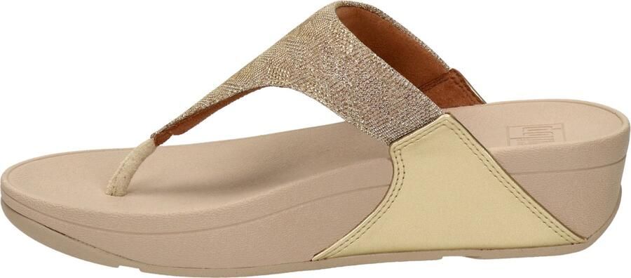 FitFlop Lulu Geo Glitz Toepost Slippers voor Vrouwen Goud - Foto 14