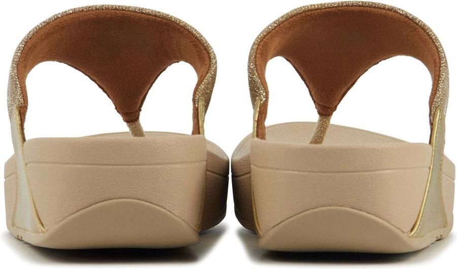 FitFlop Lulu Geo Glitz Toepost Slippers voor Vrouwen Goud - Foto 8