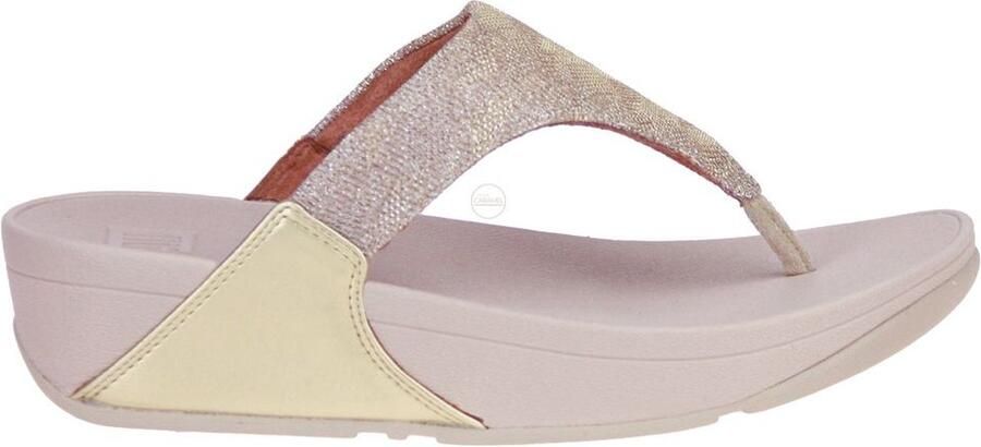 FitFlop Lulu Geo Glitz Toepost Slippers voor Vrouwen Goud - Foto 13