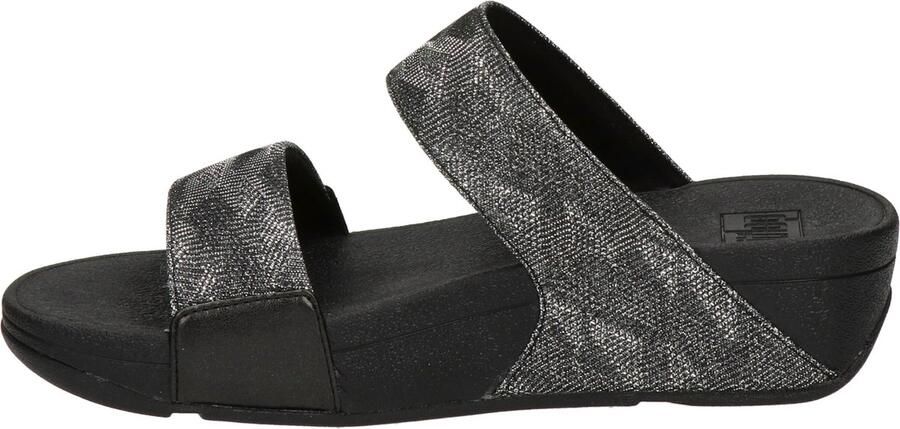 FitFlop Lulu Glitter Splash Slide dames slipper Zwart - Foto 14