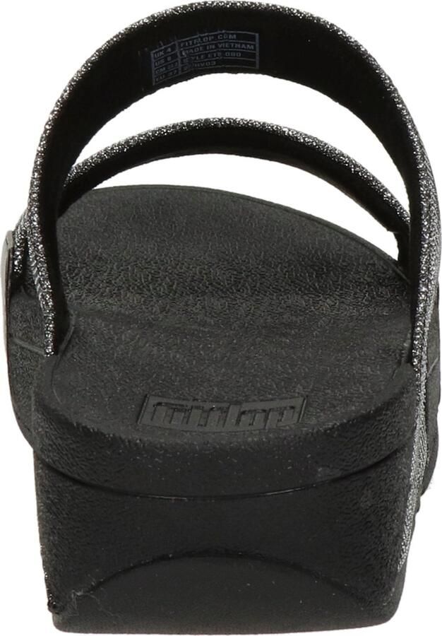 FitFlop Lulu Glitter Splash Slide dames slipper Zwart - Foto 8