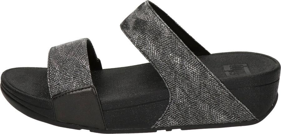 FitFlop Lulu Glitter Splash Slide dames slipper Zwart - Foto 13