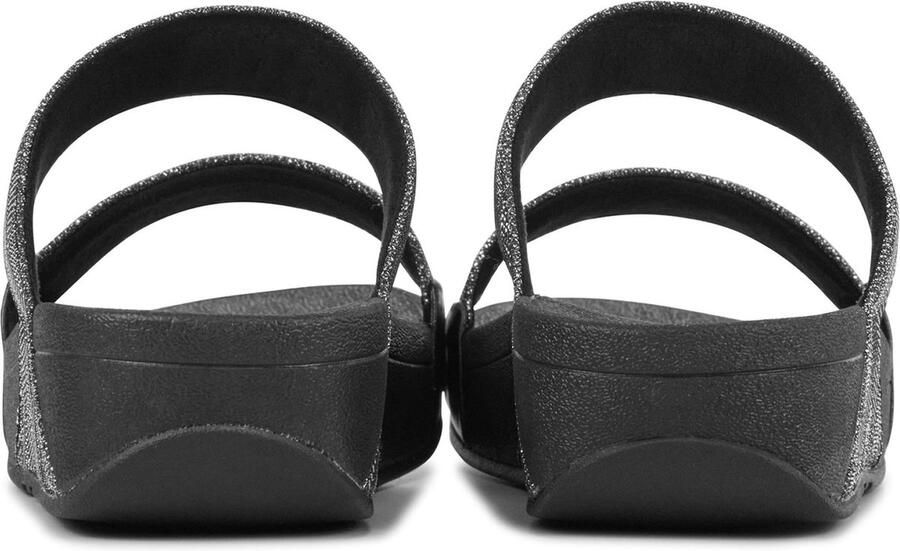 FitFlop Lulu Glitter Splash Slide dames slipper Zwart - Foto 10
