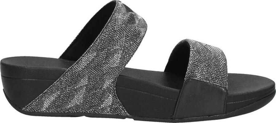 FitFlop Lulu Glitter Splash Slide dames slipper Zwart - Foto 17