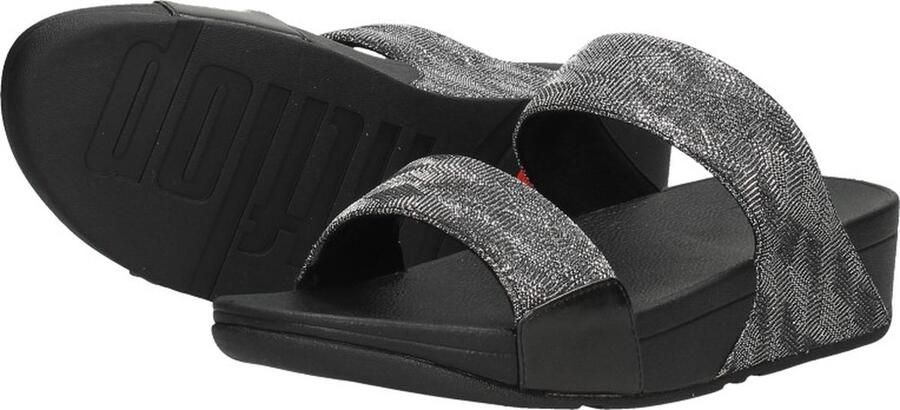 FitFlop Lulu Glitter Splash Slide dames slipper Zwart - Foto 16