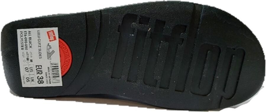 FitFlop Lulu Glitter Splash Slide dames slipper Zwart - Foto 18
