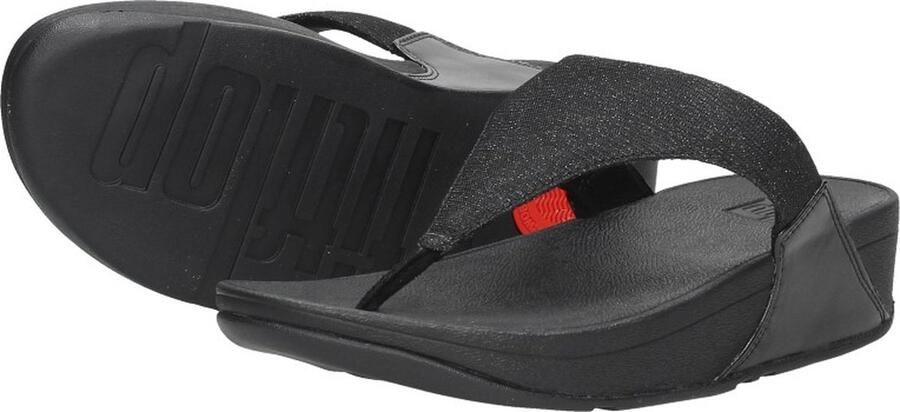 Fitflop Teenslippers LULU SHIMMERLUX TOE-POST SANDALS sleehak zomerschoen slippers in glanzende look - Foto 6