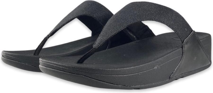 Fitflop Teenslippers LULU SHIMMERLUX TOE-POST SANDALS sleehak zomerschoen slippers in glanzende look - Foto 10
