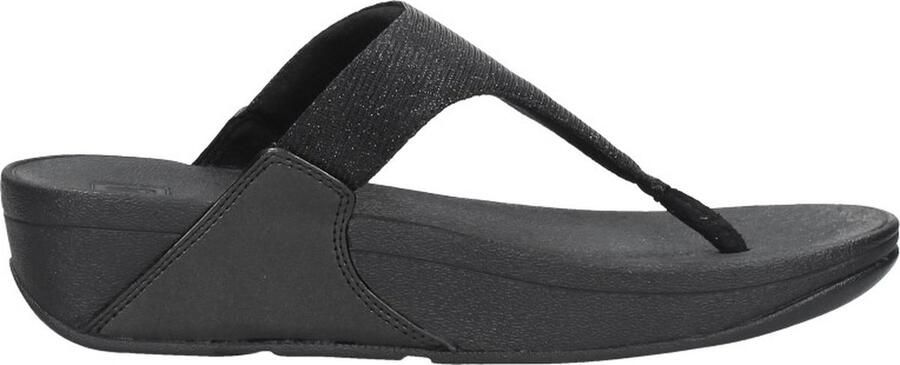 Fitflop Teenslippers LULU SHIMMERLUX TOE-POST SANDALS sleehak zomerschoen slippers in glanzende look