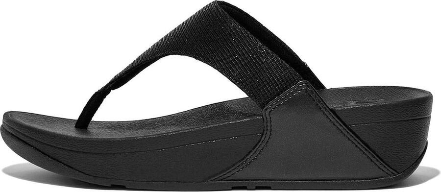 Fitflop Teenslippers LULU SHIMMERLUX TOE-POST SANDALS sleehak zomerschoen slippers in glanzende look - Foto 12