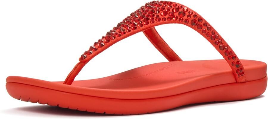 FitFlop Solay Mixed-Crystal Toe-Post Sandals