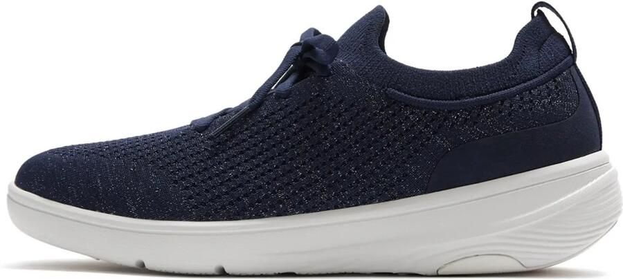 FitFlop Super-Q Knit Slip-On Laced Sneakers BLAUW - Foto 2