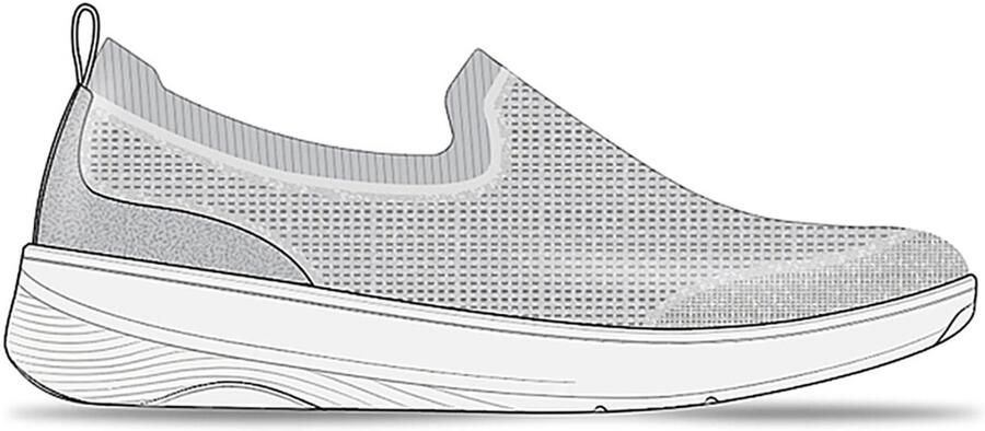 FitFlop Super-Q Knit Slip-Ons ZILVER