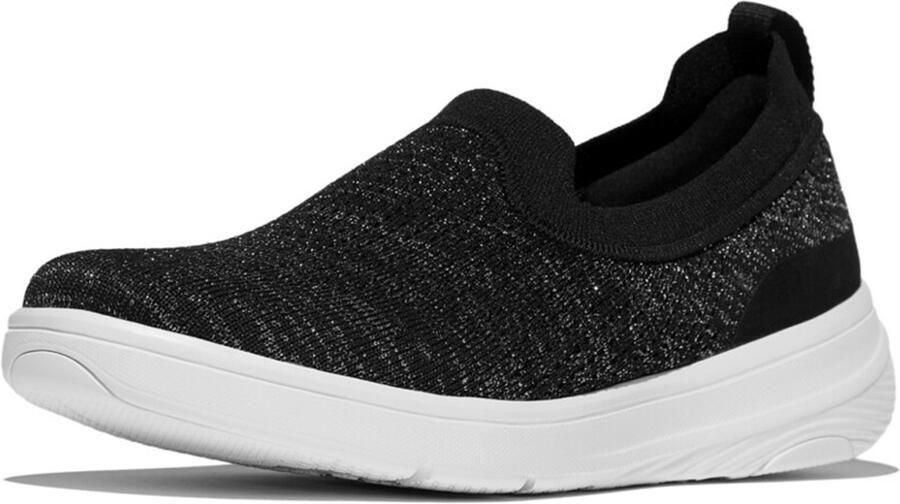 FitFlop Super-Q Knit Slip-Ons ZWART - Foto 2