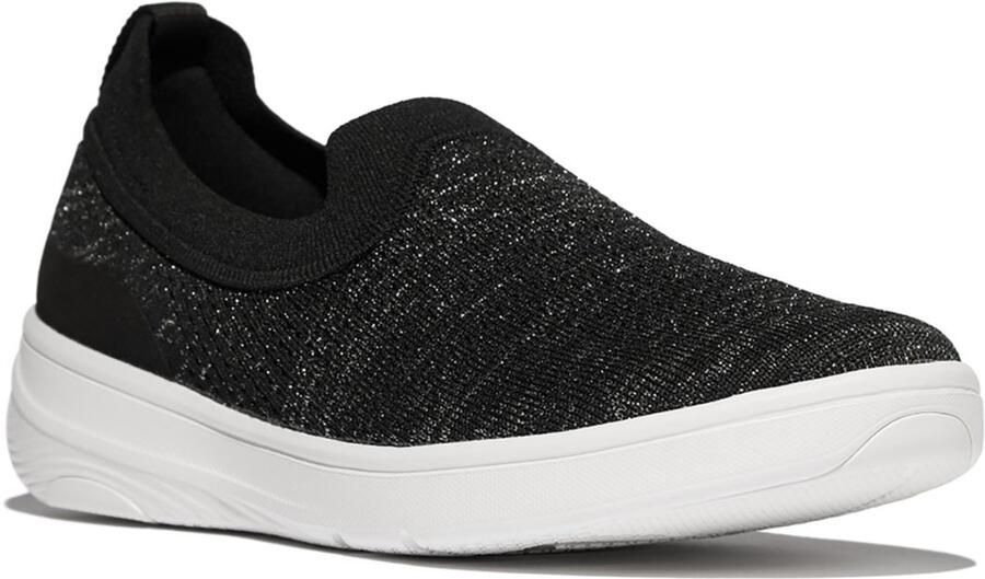 FitFlop Super-Q Knit Slip-Ons ZWART