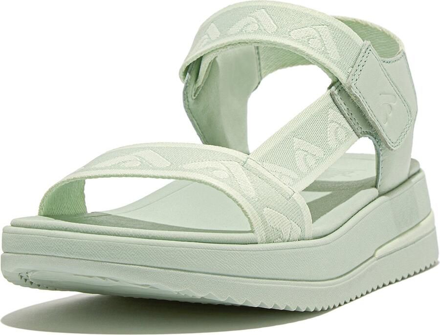 Fitflop Sandalen SURFF WEBBING BACK zomerschoen sandaal sleehak met microwobbleboard voetbed - Foto 2
