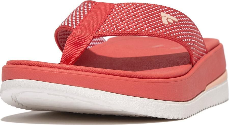 FitFlop Surff Two-Tone Webbing Toe-Post Sandals ROZE
