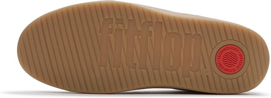 FitFlop The Dash Mens T-Toe Leather Suede Sneakers WIT - Foto 2