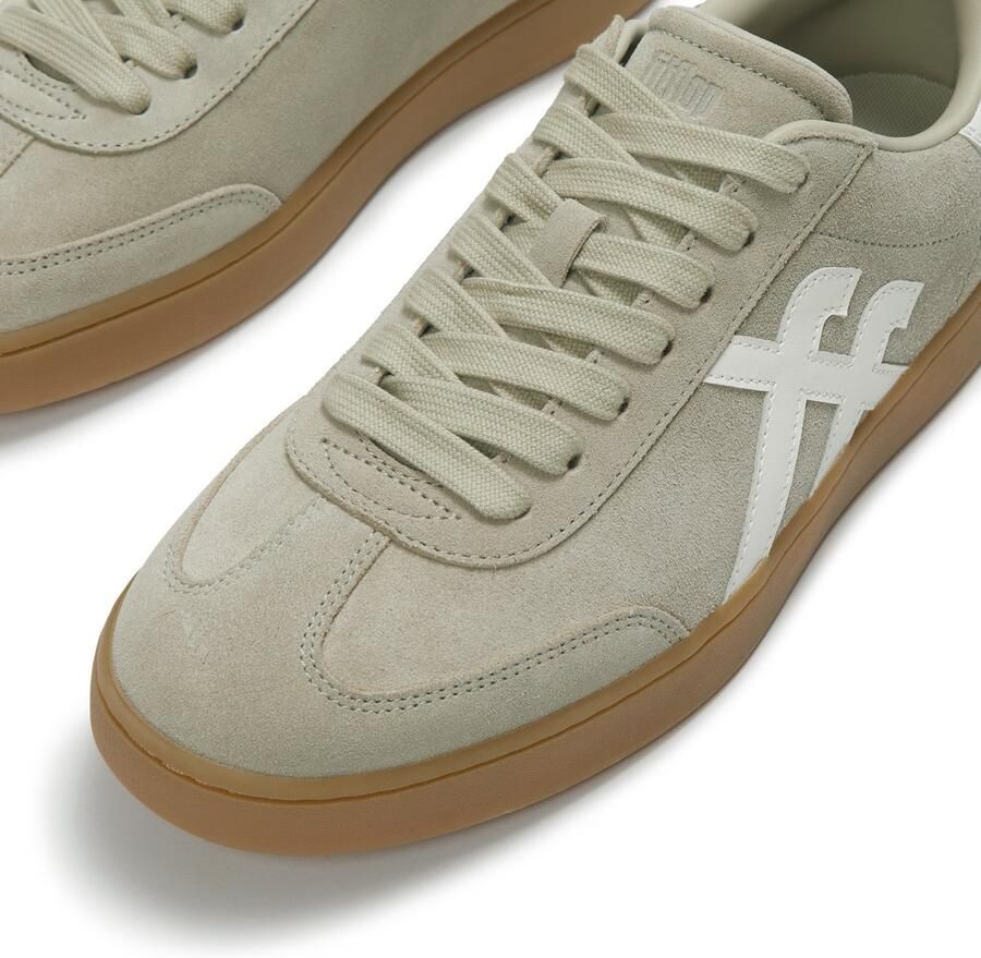 FitFlop The Dash Mens T-Toe Suede Sneakers GROEN